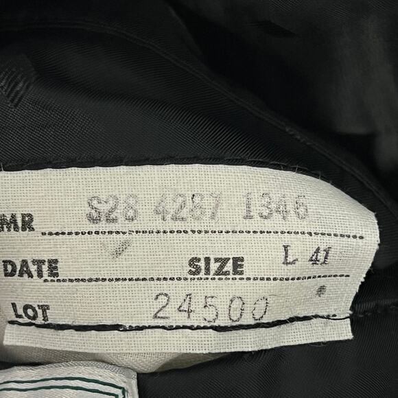 Men’s 41 L 100% Wool Sport Coat Micro Stripe 2 Button - Picture 7 of 8